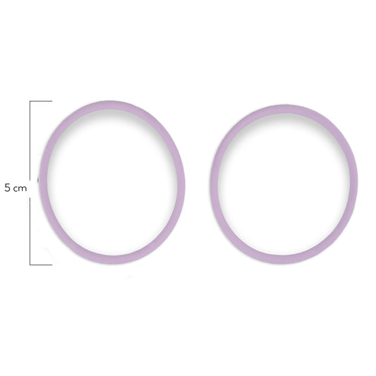 Oring Por Par Delgado Lila