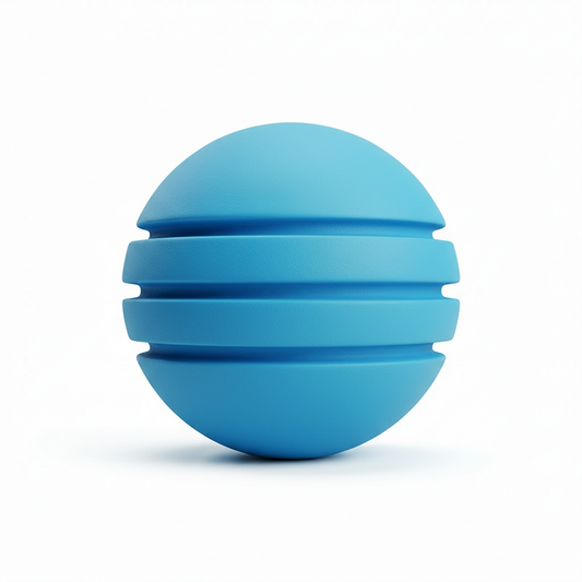 Bola de Neopreno Azul Cielo Rayada