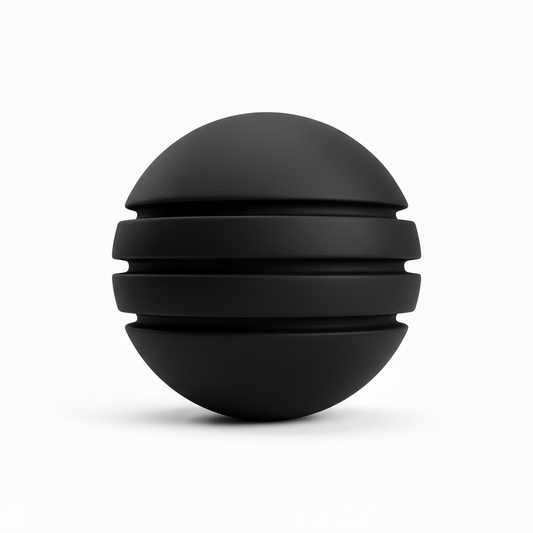 Bola de Neopreno Negro Rayada
