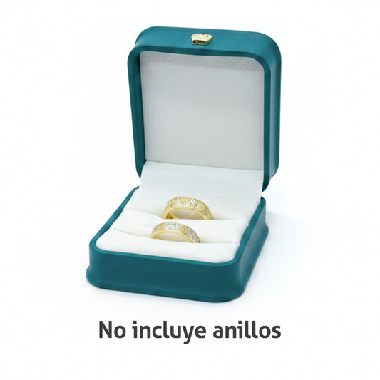 Estuche De Lujo Verde Argollas N08