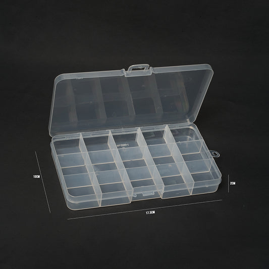 Organizador Plastico Con Tapa x 15 Puestos