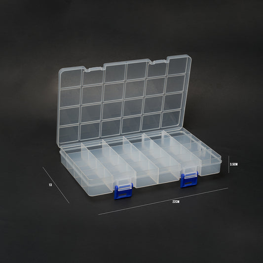 Organizador Plastico Con Tapa x 24 Puestos