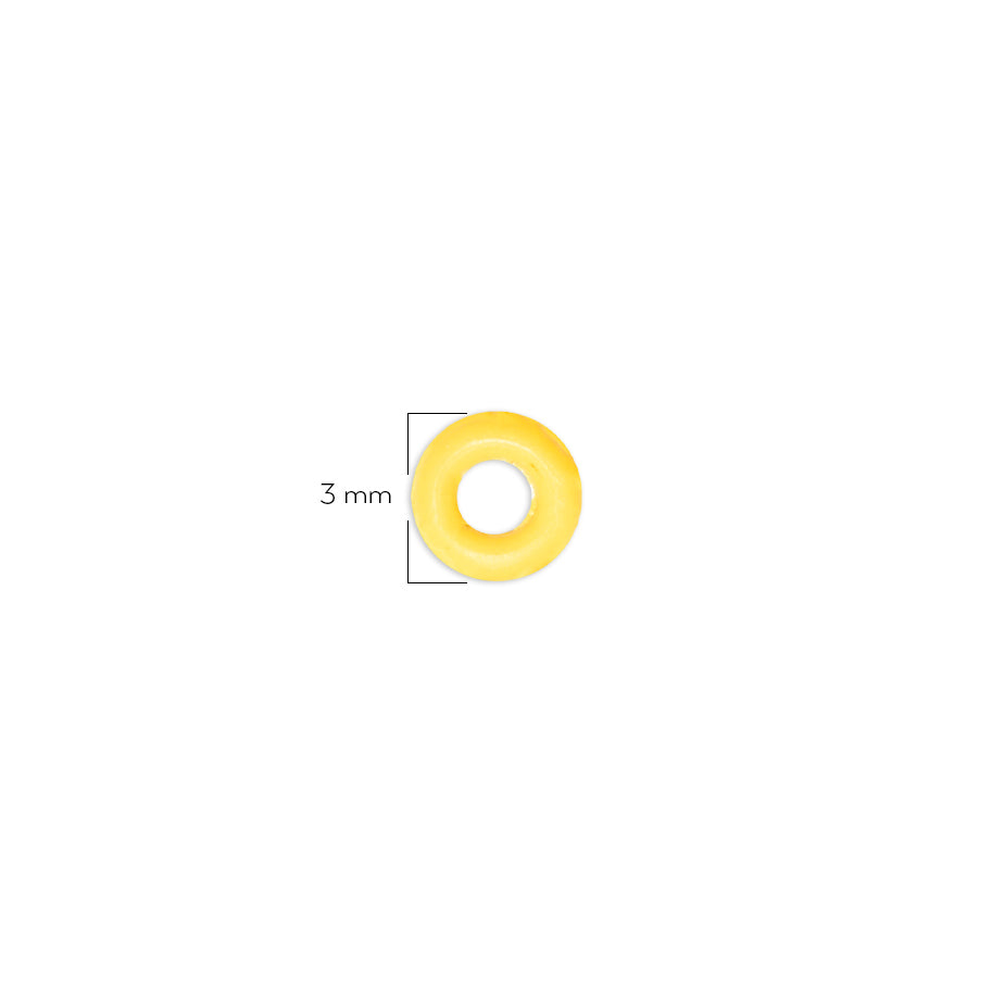 Oring Pequeño Por Unidad Amarillo Grueso