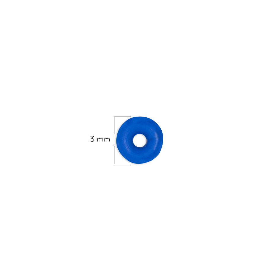 Oring Pequeño Por Unidad Azul Pitufo Grueso