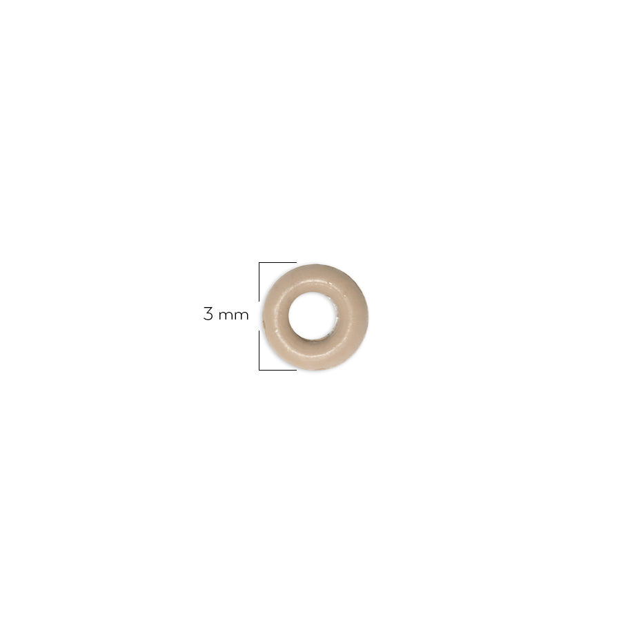 Oring Pequeño Por Unidad Beige Oscuro Grueso