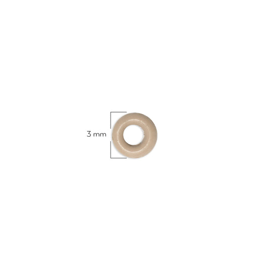 Oring Pequeño Por Unidad Beige Oscuro Grueso