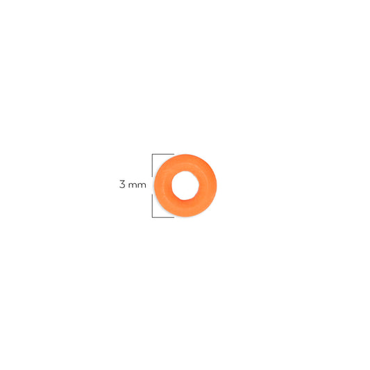 Oring Pequeño Por Unidad Naranja Grueso