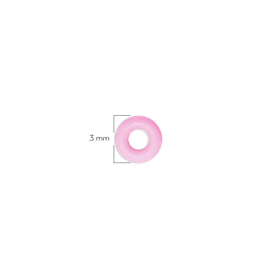 Oring Pequeño Por Unidad Rosado Bebé Grueso