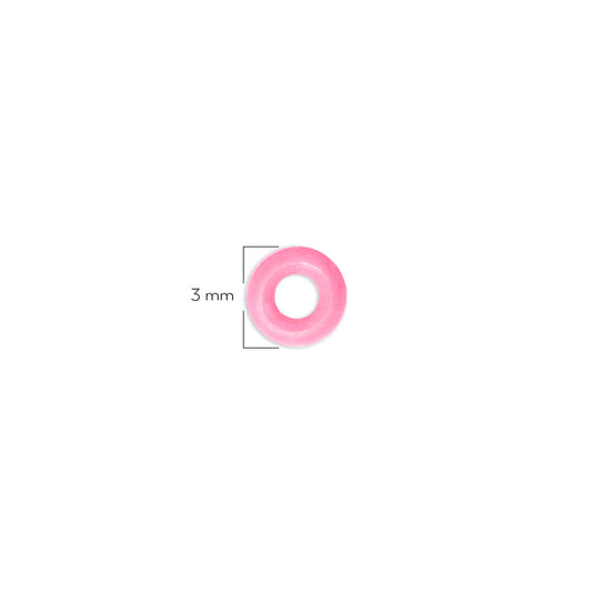 Oring Pequeño Por Unidad Rosado Grueso