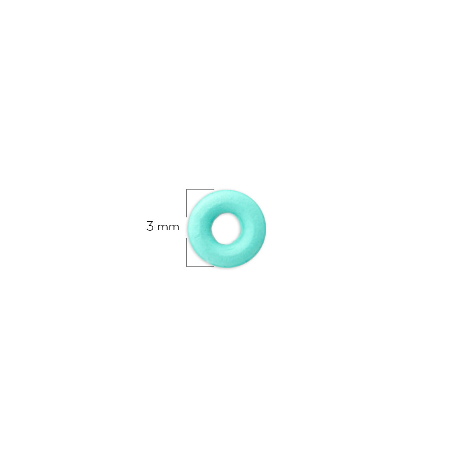 Oring Pequeño Por Unidad Verde Menta Grueso