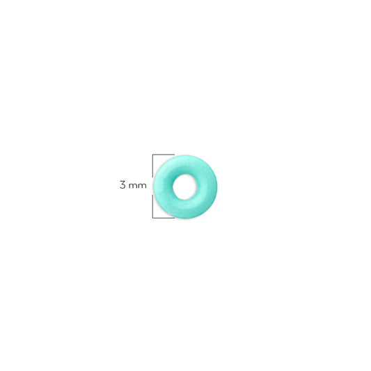 Oring Pequeño Por Unidad Verde Menta Grueso