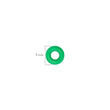 Oring Pequeño Por Unidad Verde Neón Grueso