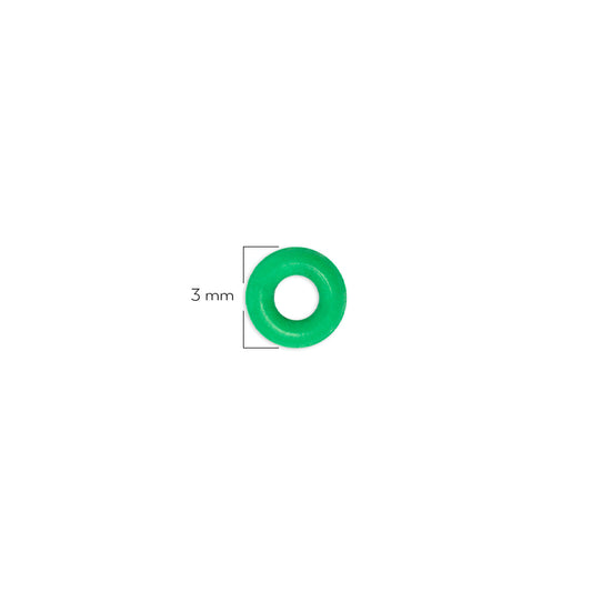 Oring Pequeño Por Unidad Verde Neón Grueso