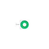 Oring Pequeño Por Unidad Verde Neón Grueso