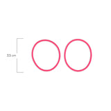 Oring Por Par Delgado Fucsia