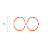 Oring Por Par Delgado Naranja