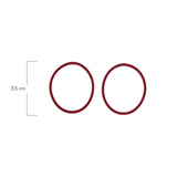 Oring Por Par Delgado Rojo