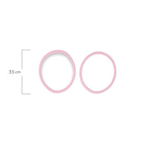 Oring Por Par Delgado Rosado Bebé