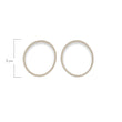 Oring Por Par Delgado Beige Claro