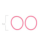 Oring Por Par Delgado Fucsia