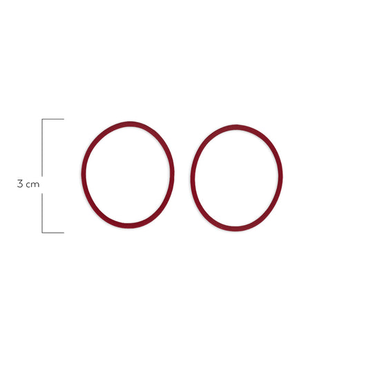 Oring Por Par Delgado Rojo