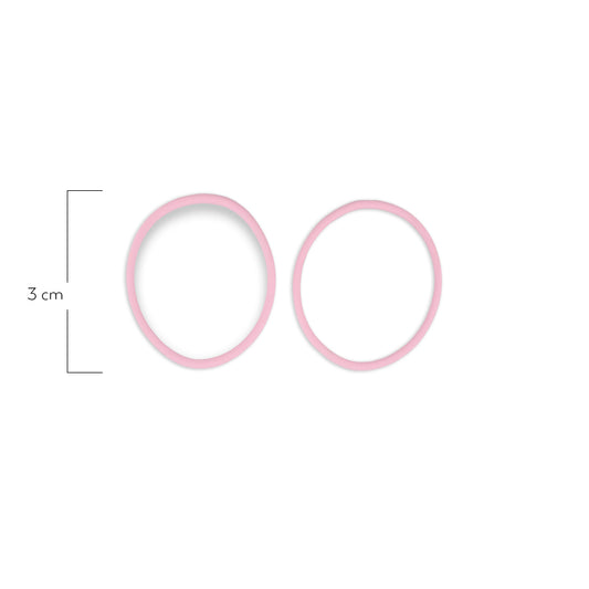 Oring Por Par Delgado Rosado Bebé