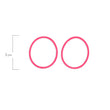 Oring Por Par Grueso Fucsia