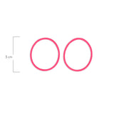 Oring Por Par Grueso Fucsia