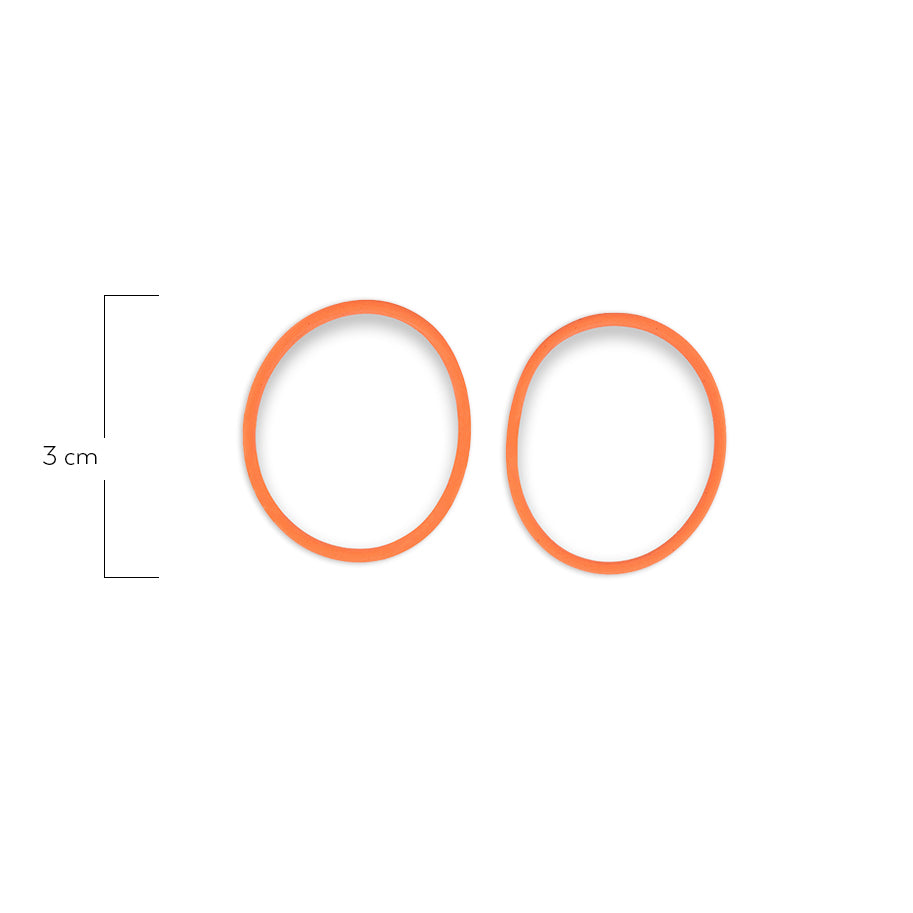Oring Por Par Grueso Naranja