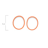 Oring Por Par Grueso Naranja