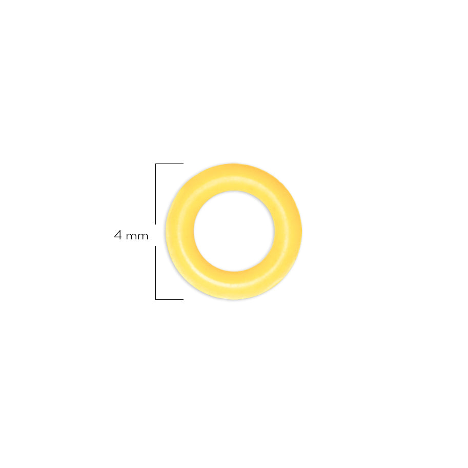 Oring Pequeño Por Unidad Amarillo Delgado