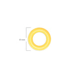 Oring Pequeño Por Unidad Amarillo Delgado