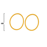 Oring Por Par Grueso Amarillo