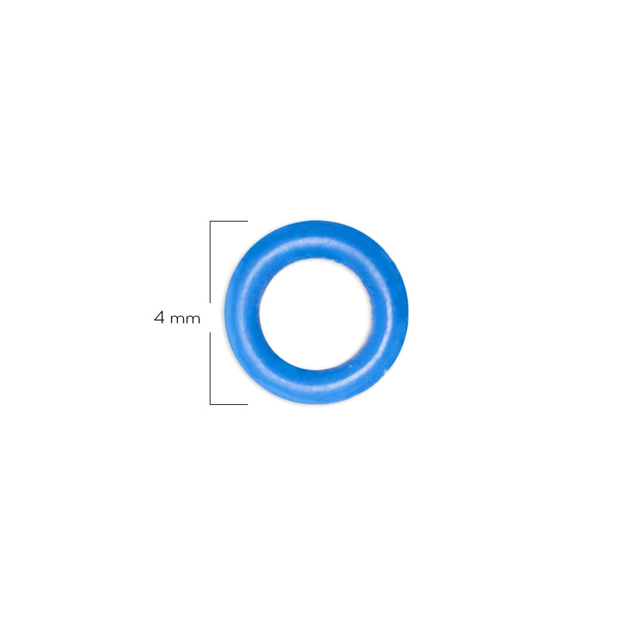 Oring Pequeño Por Unidad Azul Pitufo Delgado