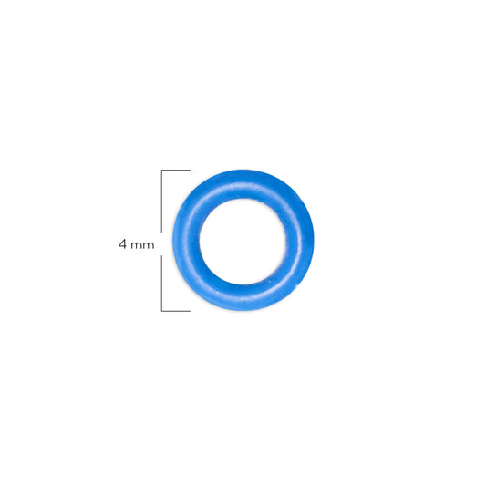 Oring Pequeño Por Unidad Azul Pitufo Delgado