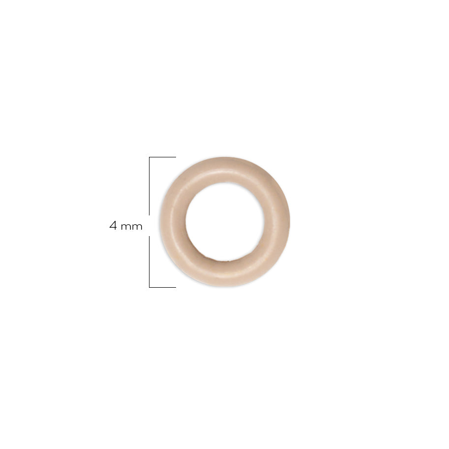 Oring Pequeño Por Unidad Beige Oscuro Delgado