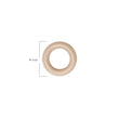 Oring Pequeño Por Unidad Beige Oscuro Delgado