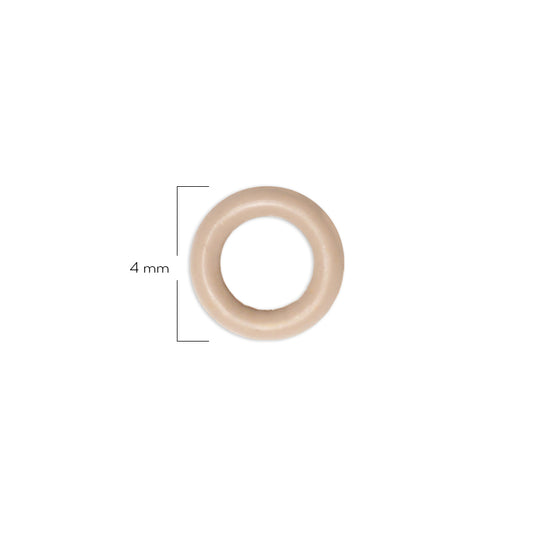 Oring Pequeño Por Unidad Beige Oscuro Delgado