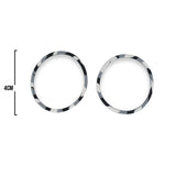 Oring Por Par Grueso Camuflado Gris Militar