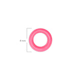 Oring Pequeño Por Unidad Fucsia Delgado