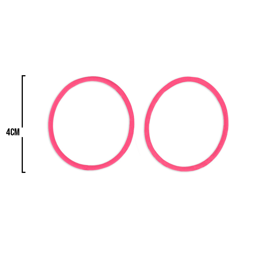 Oring Por Par Grueso Fucsia