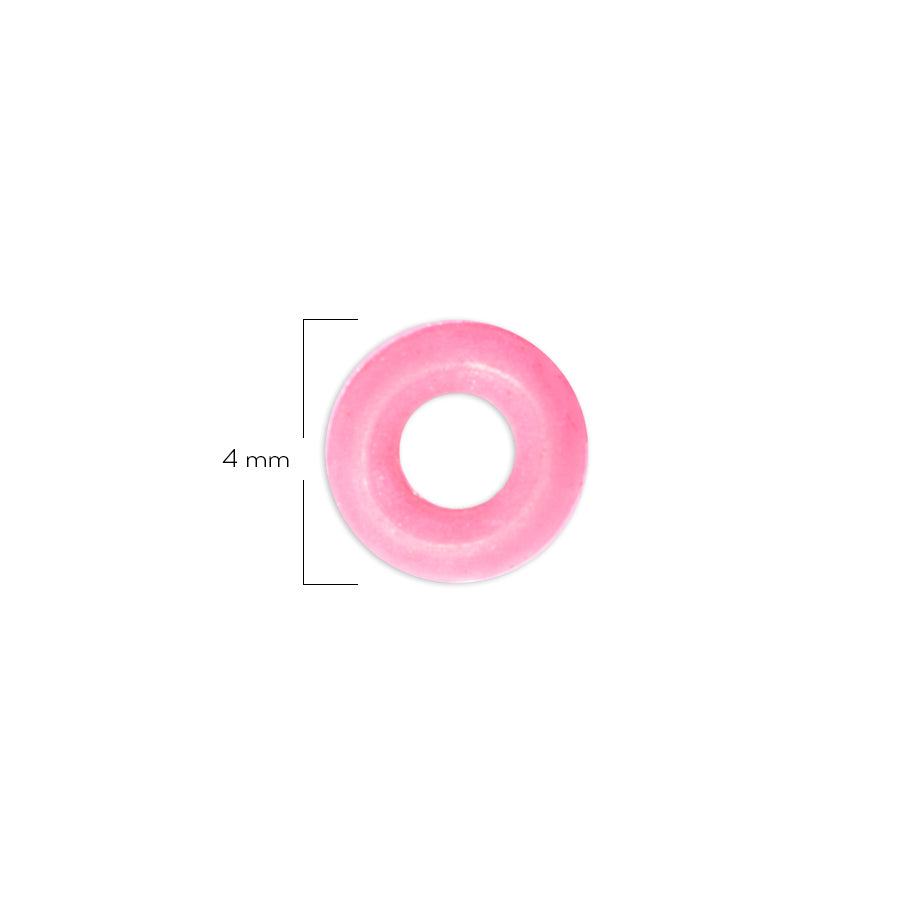 Oring Pequeño Por Unidad Rosado Grueso