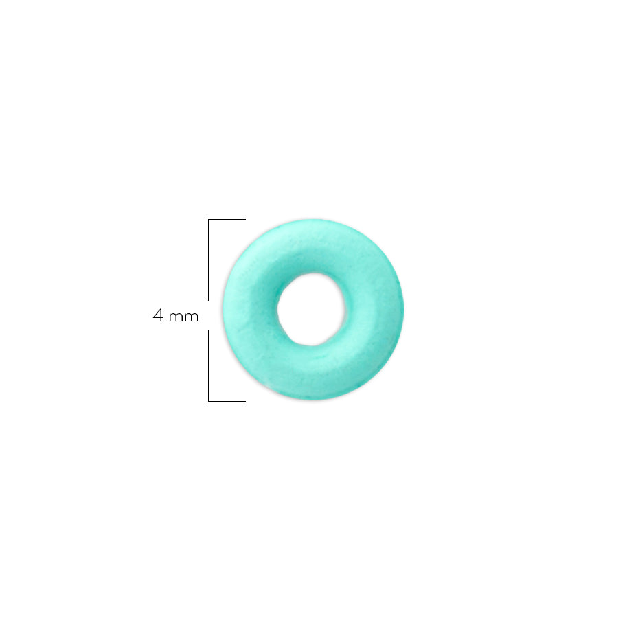 Oring Pequeño Por Unidad Verde Menta Grueso