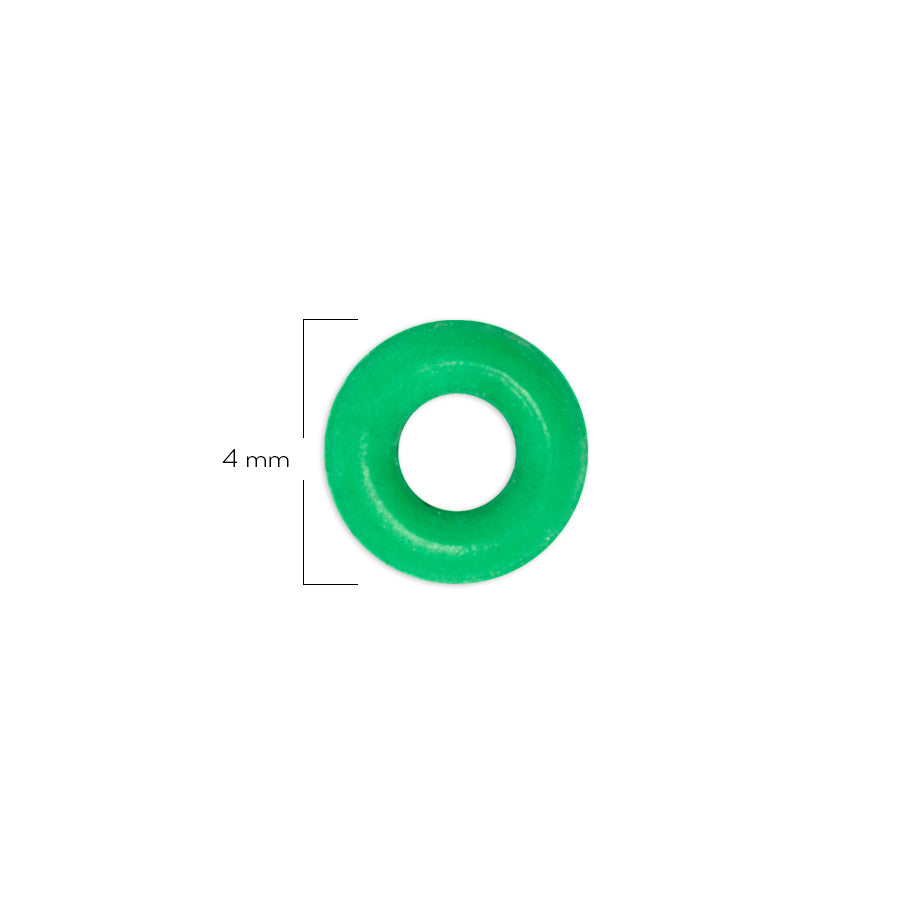 Oring Pequeño Por Unidad Verde Neón Grueso