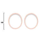 Oring Por Par Grueso Mandarina