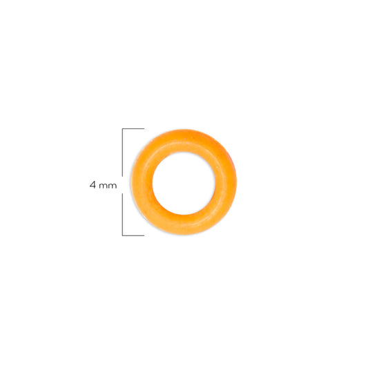 Oring Pequeño Por Unidad Naranja Delgado