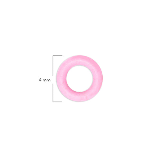 Oring Pequeño Por Unidad Rosado Bebé Delgado