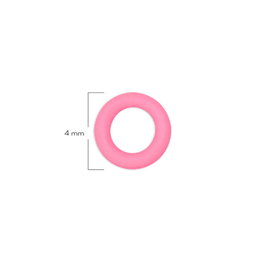 Oring Pequeño Por Unidad Rosado Delgado