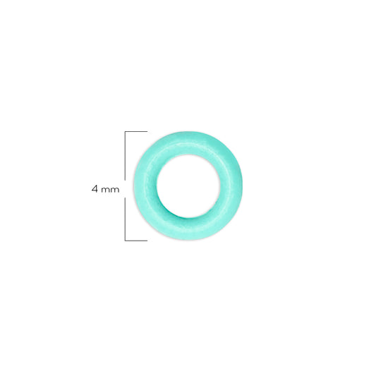 Oring Pequeño Por Unidad Verde Menta Delgado