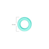 Oring Pequeño Por Unidad Verde Menta Delgado